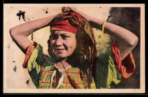 AK Scênes et Types, Fillette du Sud, arabische Volkstypen