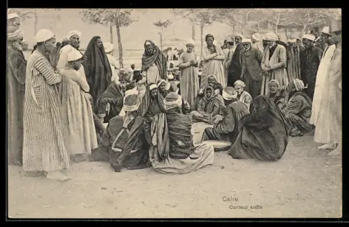 AK Caire, Conteur arabe, arabische Volkstypen