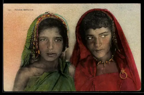 AK Fillettes bédouines, arabische Volkstypen