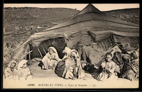 AK Scènes et Types, Types de Nomades, arabische Volkstypen