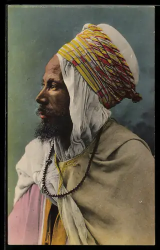 AK Arabische Volkstypen, Arabe de Biskra