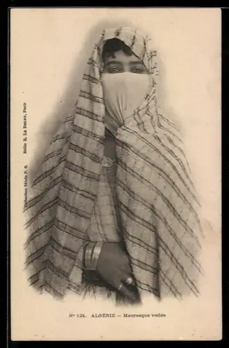 AK Mauresque voilée