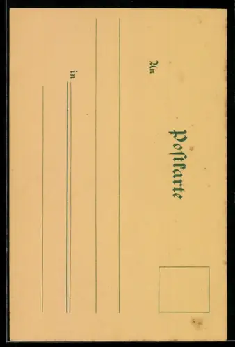 Mondschein-Lithographie Münster a. Stein, Rheingrafenstein