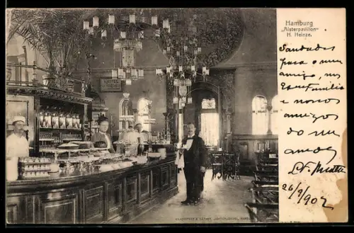 AK Hamburg-Neustadt, Alsterpavillon, Bar