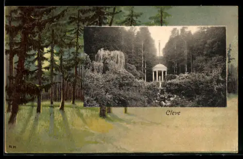 AK Cleve, Waldpartie, Denkmal