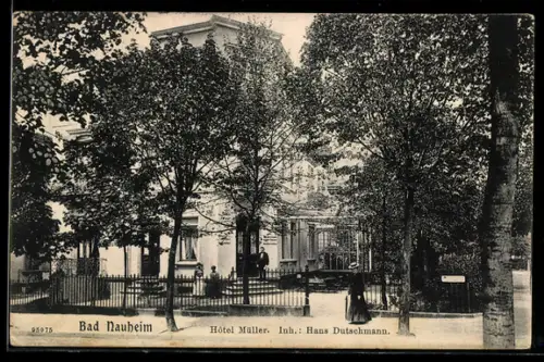 AK Bad Nauheim, Hotel Müller von Hans Duschmann