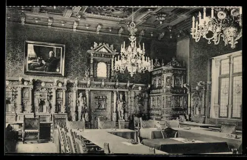 AK Lübeck, Rathaus, Kriegsstube