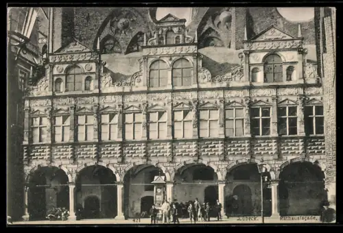 AK Lübeck, Rathausfassade