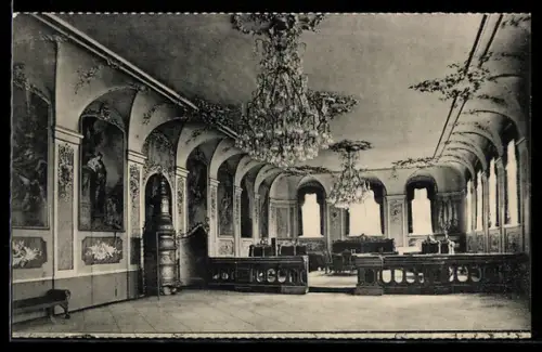 AK Lübeck, Rathaus, Audienzsaal des Senats