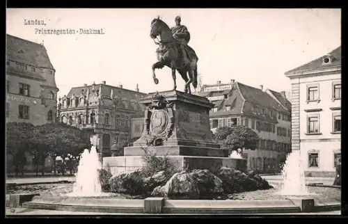 AK Landau, Prinzregenten-Denkmal