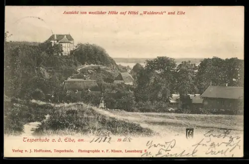 AK Tesperhude a. d. Elbe, Hotel Waldesruh und Elbe