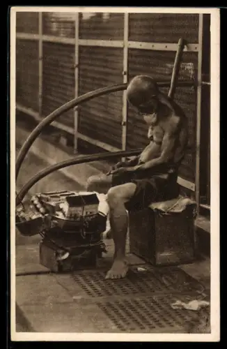 AK Singapore, Hawker, asiatische Volkstypen