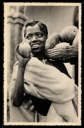 AK Indien, Jeune Catholique Ouraon, L`Enfant aux Mangues