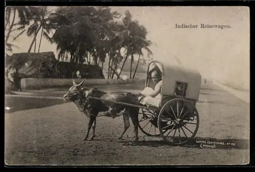 AK Indischer Reisewagen