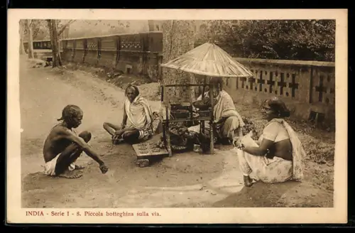 AK Indien, Piccola botteghina sulla via