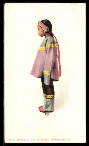 AK China, Chinesisches Mädchen im Hemd