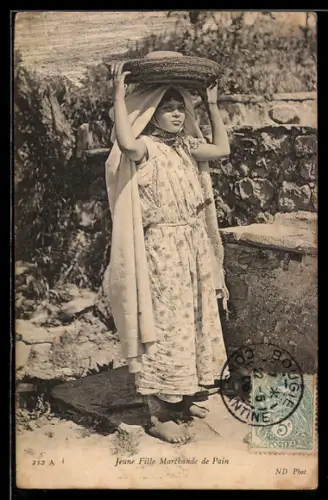 AK Jeune Fille, Marchande de Pain, Junge Brotverkäuferin