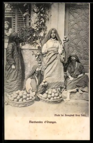AK Marchandes d`Oranges, Ägyptische Apfelsinenverkäuferinnen