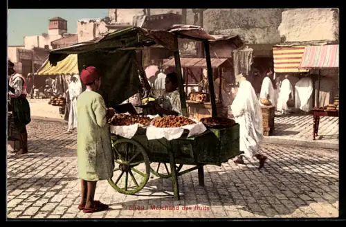 AK Marchand des Fruits, arabischer Obst-Händler