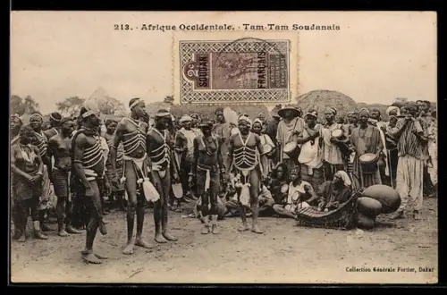 AK Tam-Tam dans la région de Djenné, nackte Afrikanerinnen beim Tanz