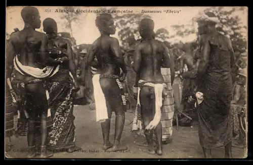 AK Afrique Occidentale Francaise, Danseuses Ebriés, Afrikanische Tänzerinnen