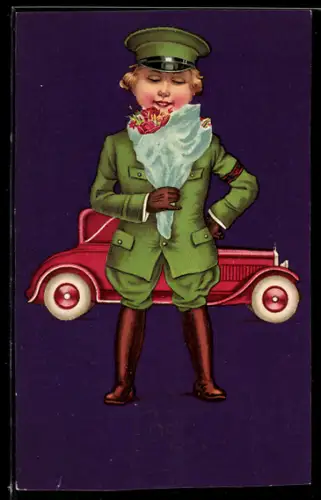 AK Chauffeur mit Auto