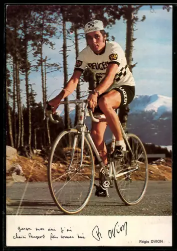 AK Régos Ovion auf Rennrad, Radsport