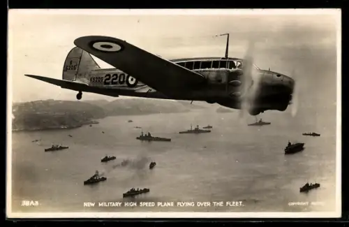 AK Flugzeug, New Military High Speed Plane Flying Over the Fleet, Kennung K6206220