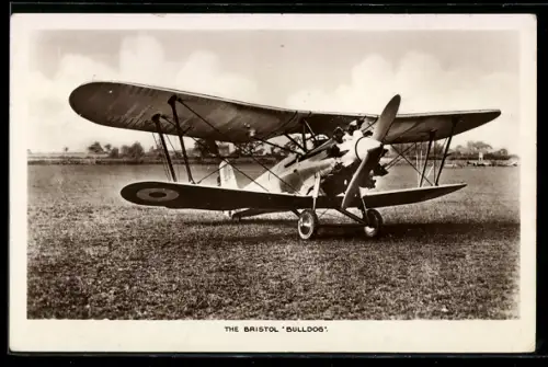 AK Doppeldecker-Flugzeug Bristol Bulldog