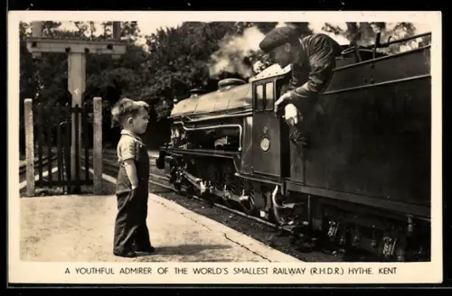 AK Hythe /Kent, The world`s smallest railway R.H.D.R., Kleinbahn