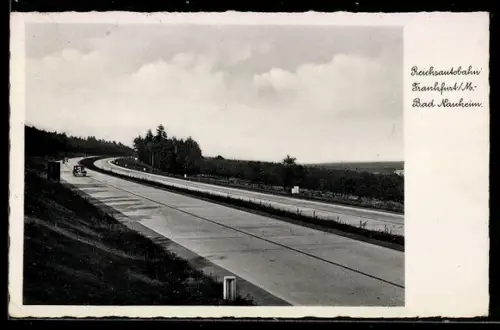 AK Reichsautobahn Frankfurt a/M-Bad Nauheim, Panorama