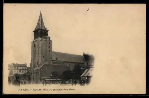 AK Paris, Église Saint-Germain des Prés