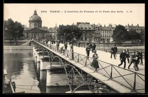 AK Paris, L`Institut de France et le Pont des Arts