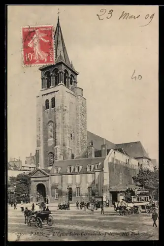 AK Paris, L`Église Saint-Germain-des-Prés