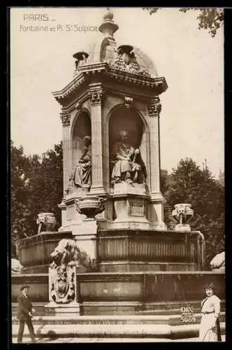 AK Paris, Fontaine et Pl. St-Sulpice
