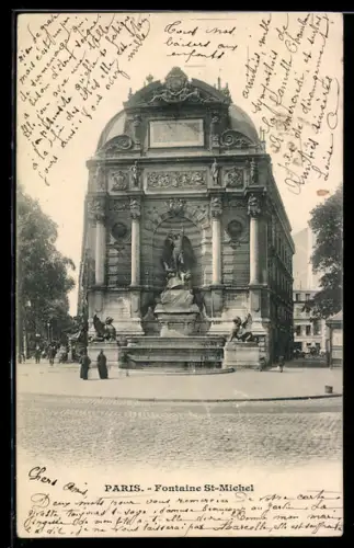 AK Paris, Fontaine St-Michel