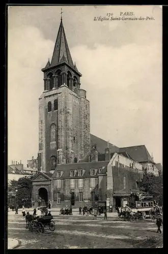 AK Paris, L`Église Saint-Germain-des-Prés