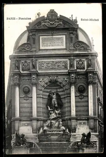 AK Paris, Fontaine Saint-Michel