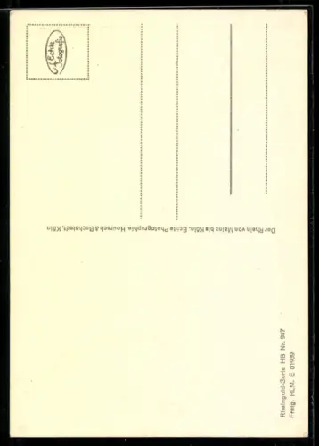 AK Köln, Dom, Gross St. Martin, Rheinschiff