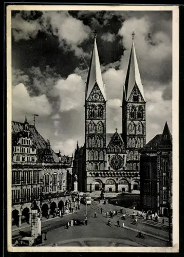 AK Bremen, Rathaus, Dom und Börse