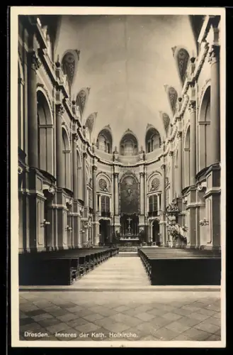 AK Dresden, Inneres der Katholischen Hofkirche