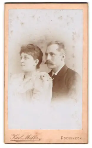 Fotografie Karl Müller, Poessneck, Schleitzer Strasse, Porträt eines Paares