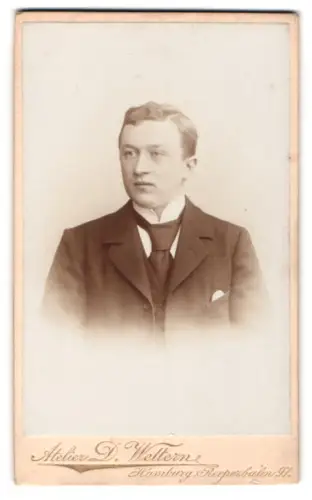 Fotografie D. Wettern, Hamburg, Reeperbahn 97, Porträt eines jungen Mannes