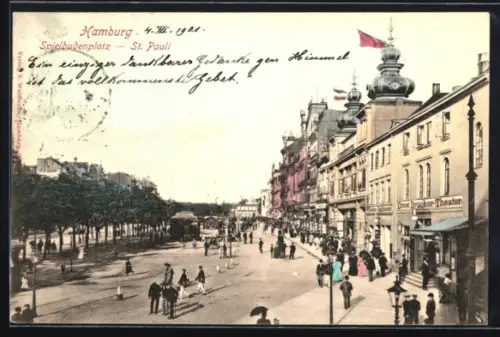 AK Hamburg-St. Pauli, Spielbudenplatz, Ernst Drucker-Theater