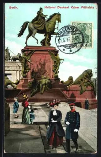 AK Berlin, National Denkmal Kaiser Wilhelms I.