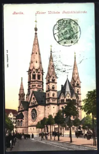 AK Berlin-Charlottenburg, Kaiser Wilhelm Gedächtniskirche