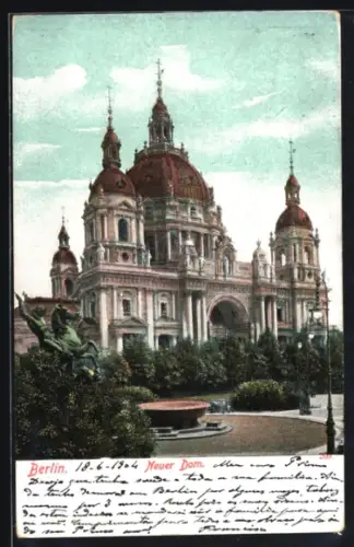 AK Berlin, Neuer Dom mit Lustgarten