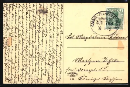 AK Marburg, Marktplatz mit Rathaus