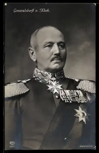 AK Generaloberst von Kluck in Uniform mit Orden