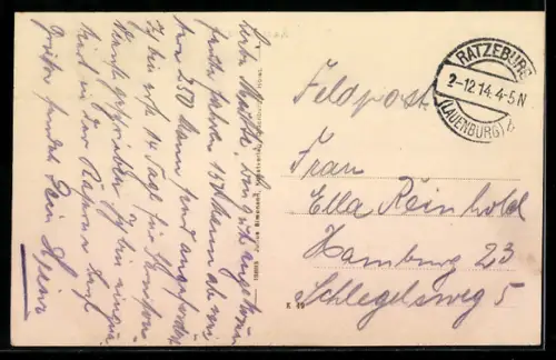 AK Ratzeburg i. L., Kaserne mit Strassenpartie